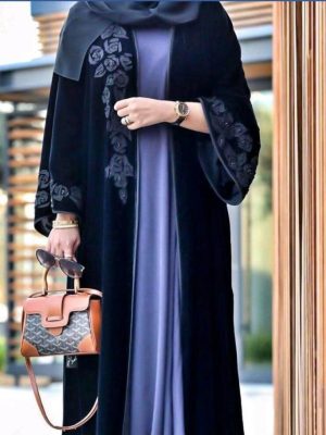 Double Velvet Abaya -LF-AR001 (64)