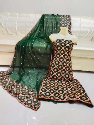 4 Pc Chiffon Gota Suit