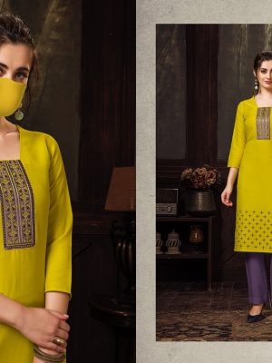 Trending style Kurti with mask